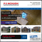 Screen shot of the P.S.McHugh Bricklaying & Building Contractors website.