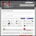 Screen shot of the Paramount Fixings Ltd website.