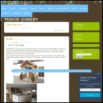 Screen shot of the Period Joinery & Furniture website.