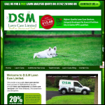 Screen shot of the D.S.M Lawn Care Ltd website.
