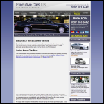 Screen shot of the Executive Cars UK website.