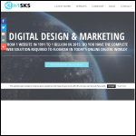 Screen shot of the H1SKS Web Studios website.