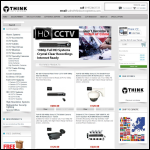 Screen shot of the Think CCTV SYSTEMS website.