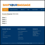 Screen shot of the ShipYourBaggage.com website.