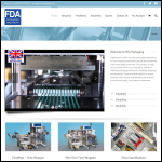 Screen shot of the FDA Packaging Machinery website.