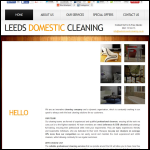 Screen shot of the Leeds Domestic Cleaners website.