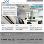 Screen shot of the Nottingham Air Conditioning website.