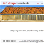Screen shot of the O2i Design Ltd website.