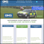 Screen shot of the Outdoor Medical Solutions Ltd website.