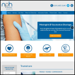 Screen shot of the Newcastle Premier Health website.