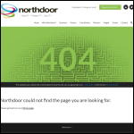 Screen shot of the Northdoor plc website.