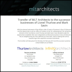 Screen shot of the Mltarchitects website.