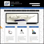Screen shot of the 360 Promotions Ltd website.