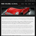 Screen shot of the MINI Driving School website.