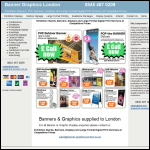 Screen shot of the Banner Graphics London website.