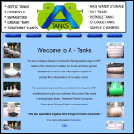Screen shot of the A - Tanks website.