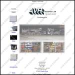 Screen shot of the A V R Fixings Ltd website.