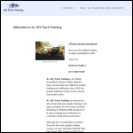 Screen shot of the A+ Lift Truck Training website.