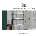 Screen shot of the Abbeywood Packaging Ltd website.