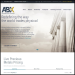 Screen shot of the Abx website.