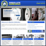 Screen shot of the Absolute Calibration Ltd website.