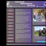 Screen shot of the Advanced Maintenance Services Ltd website.