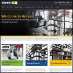 Screen shot of the Amvar Handling Solutions Ltd website.