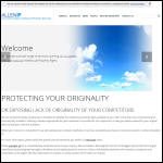 Screen shot of the Allen IP Ltd - Patent, design, and trademarks advice website.