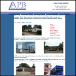 Screen shot of the Anglia Portable Buildings website.