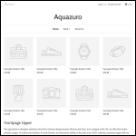 Screen shot of the Aquazuro Ltd website.