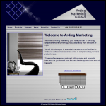 Screen shot of the Arding Marketing Ltd website.