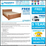 Screen shot of the Aqua Status Water Beds Ltd website.