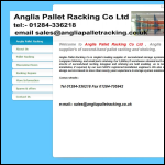Screen shot of the Anglia Pallet Racking Co Ltd website.