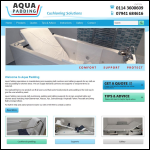 Screen shot of the Aqua Padding Ltd website.