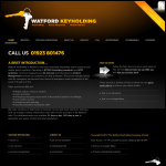 Screen shot of the The Watford Keyholding Company website.