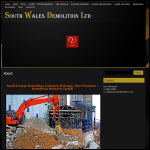 Screen shot of the South Wales Demolition Ltd website.