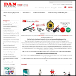 Screen shot of the Dan Packaging website.