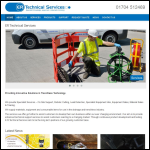 Screen shot of the E R Technical Services (North West) Ltd website.