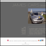 Screen shot of the James Cars North East website.