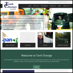 Screen shot of the Tank Change website.