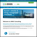 Screen shot of the Awas Consulting Ltd website.