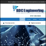 Screen shot of the BDC Engineering Services Ltd website.
