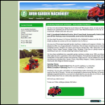 Screen shot of the Avon Garden Machinery website.