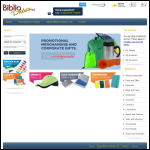 Screen shot of the Biblio Products Ltd website.
