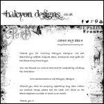 Screen shot of the Halcyon Designs website.