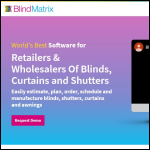 Screen shot of the BlindMatrix website.