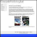 Screen shot of the Concorde Publishing Ltd website.