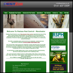 Screen shot of the Pestaxe Pest Control Manchester website.