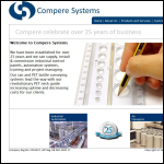 Screen shot of the Compere Systems Ltd website.