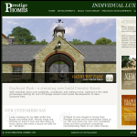 Screen shot of the Prestige Homes UK website.